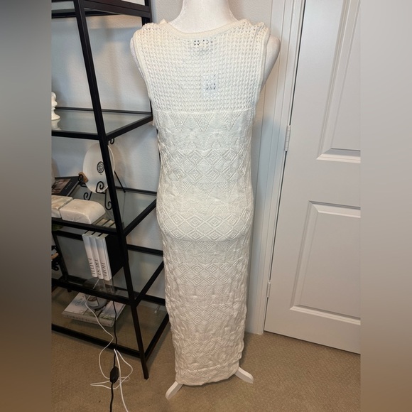 NWT Z Supply Mallorca Crochet Midi Dress White Size L - Picture 8 of 10